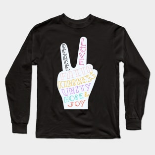 peace and love Long Sleeve T-Shirt